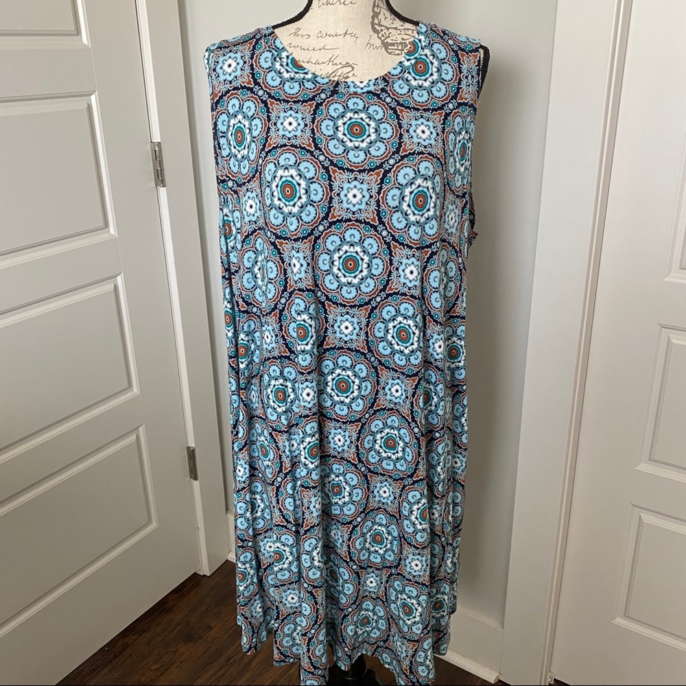 LOFT skater dress paisley pattern 20/22
